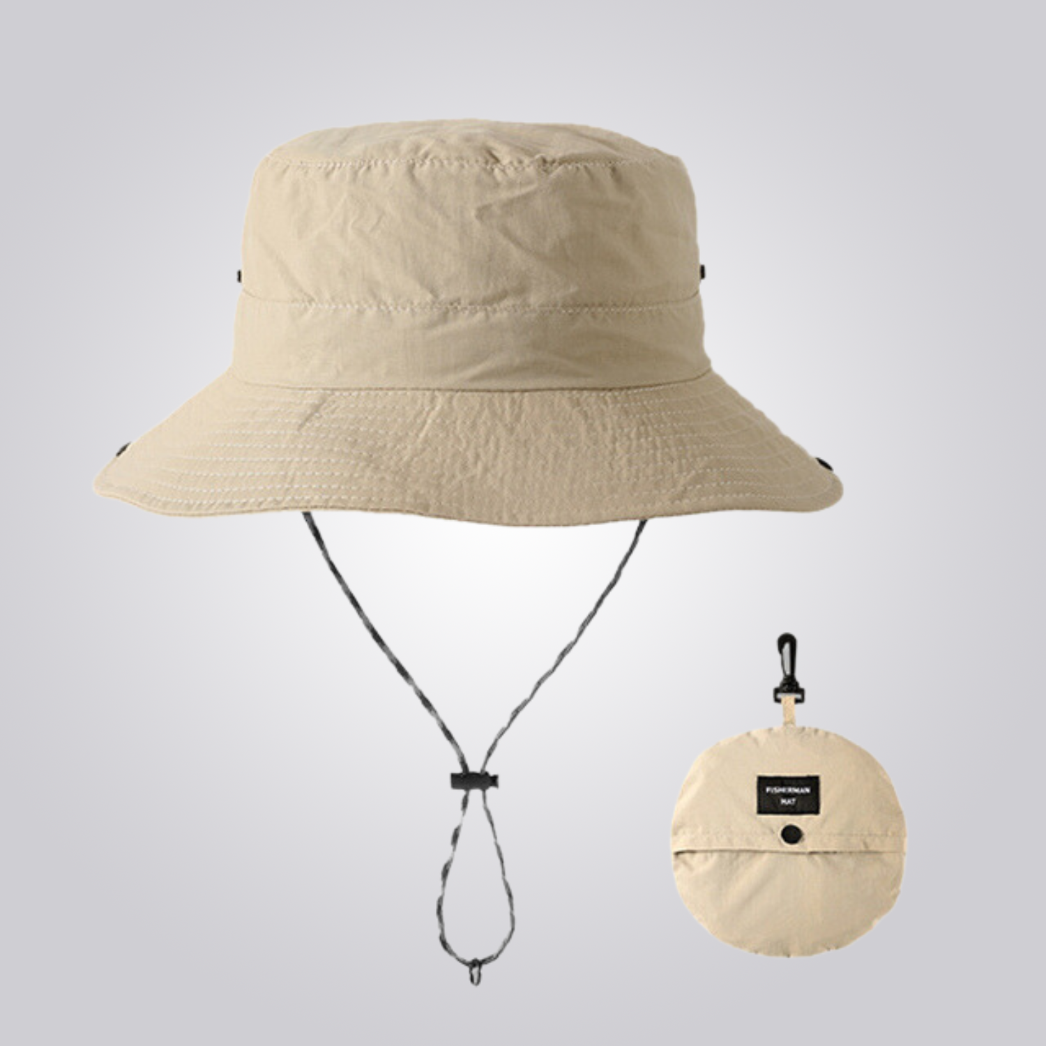 Lakeside サンハット メンズ UV50+ 超軽量 折りたたみ式 通気性抜群 日除け機能付き UVカット効果 耐風性 アウトドア向け