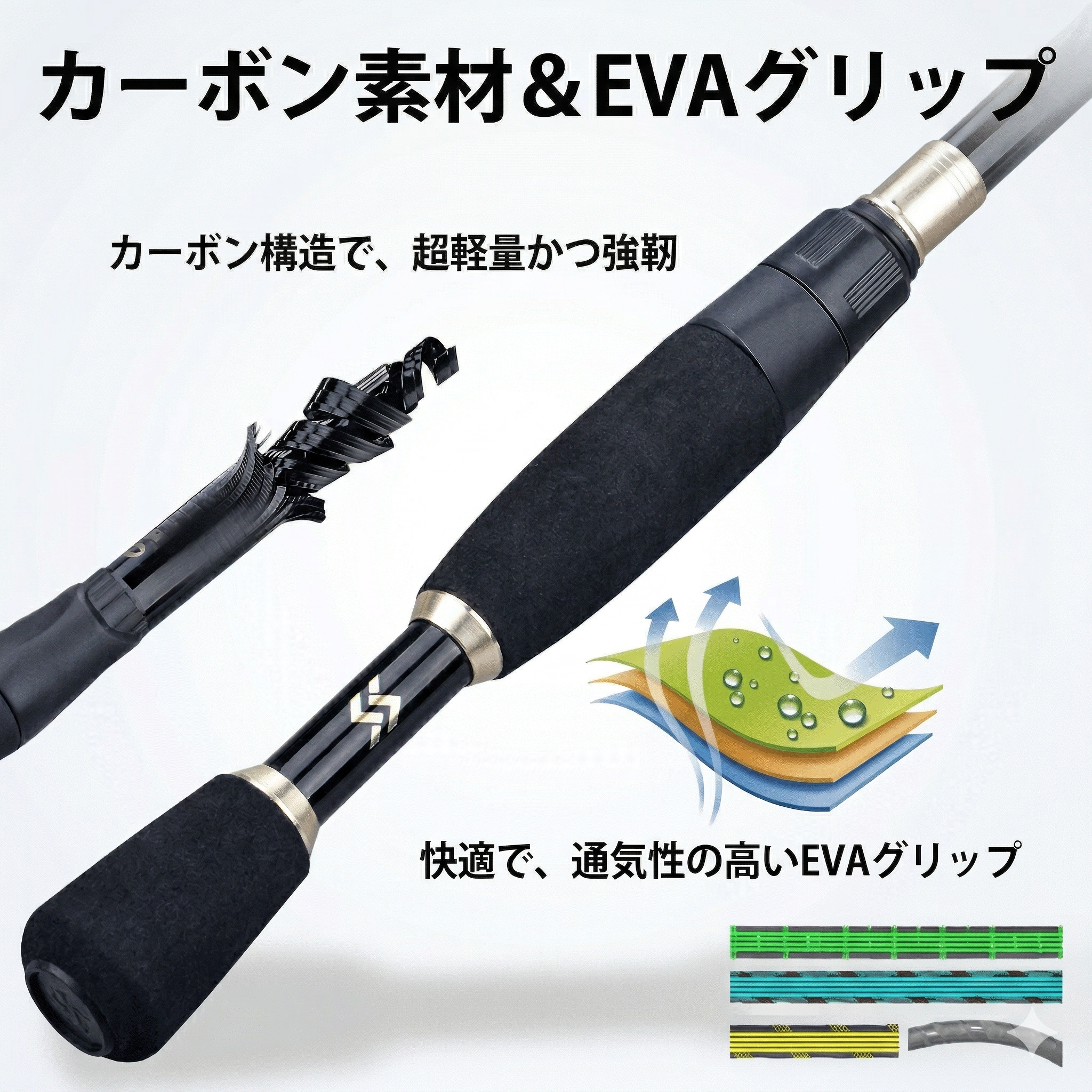 【奇跡の爆釣体験をあなたに!】カバンにスッポリ入る最強の相棒。初心者からプロまで納得の超軽量カーボン製・伸縮式ベイトロッド!いつでもどこでも、一瞬でそこが「あなたの専用釣り場」に変わる! Sougayilang 爆釣マスター『飛龍-HIRYU-』テレスコピック・キャスティングロッド