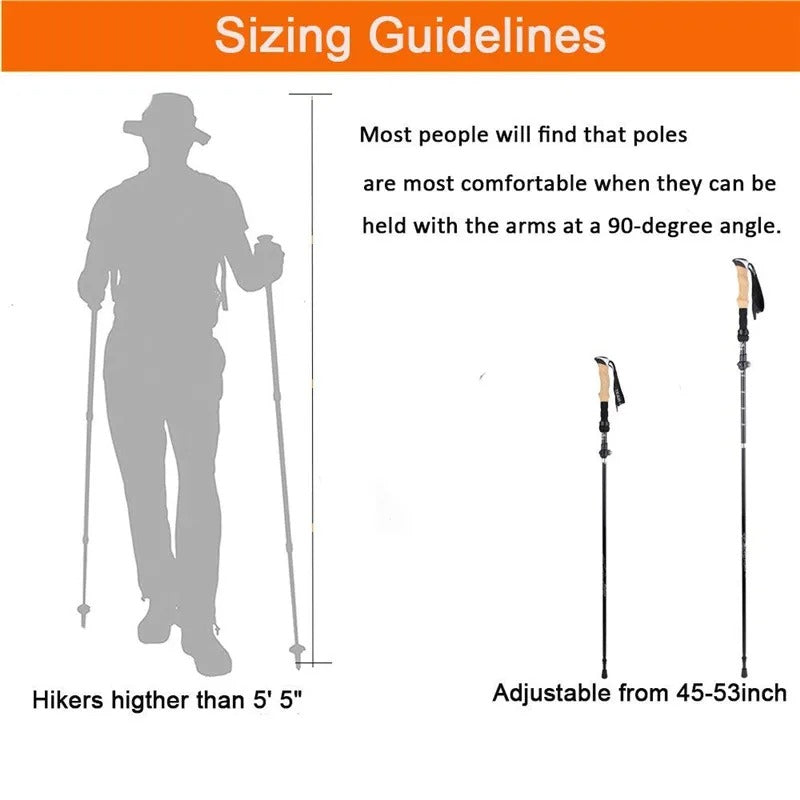 ノルディック 7075アルミ Ultralight エルゴノミック トレッキングポール ペア 登山愛好家向け 快適 低荷重 クイックロック
