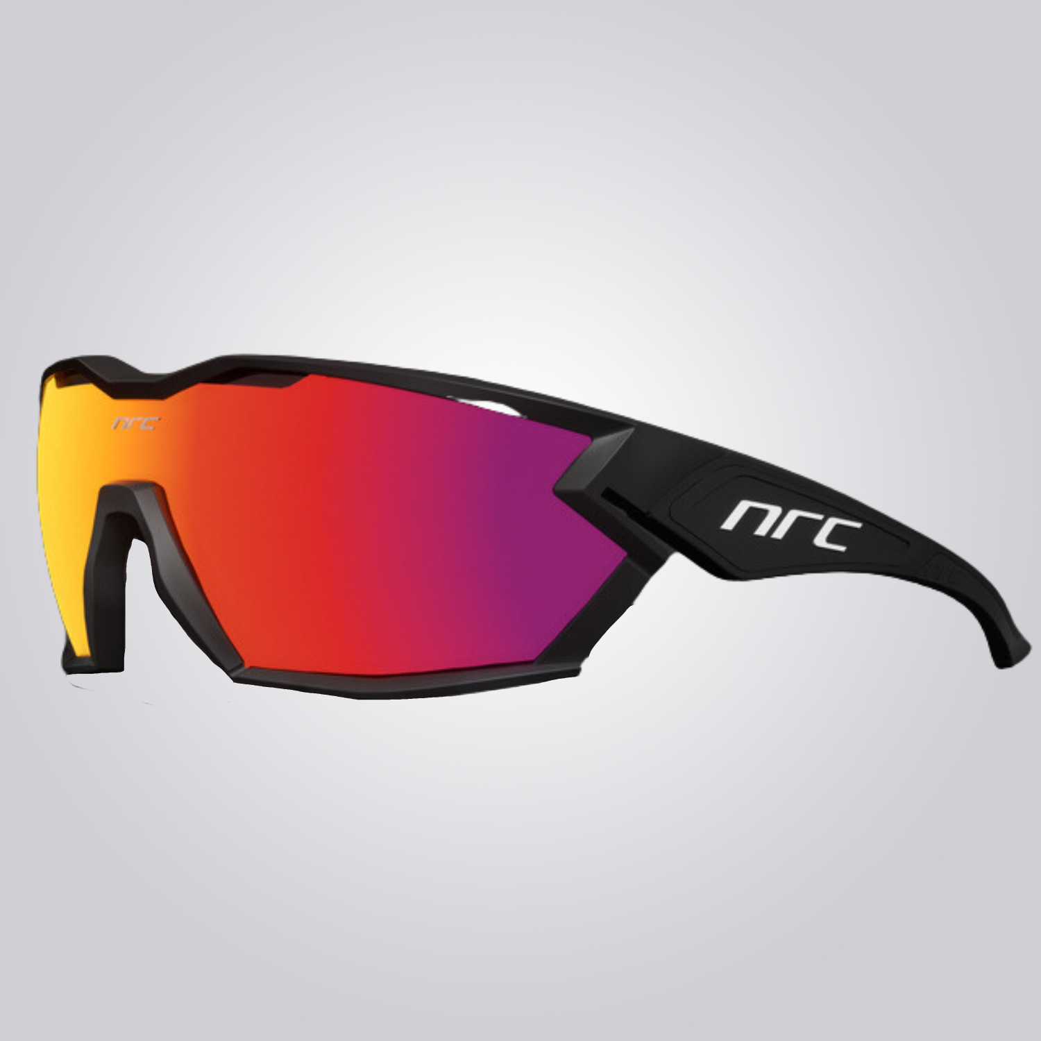 NRCパフォーマンスサングラス 3レンズ交換 UV400対応 アスリート向け ラップアラウンド 高耐久軽量 スポーツアイウェア オールラウンド設計