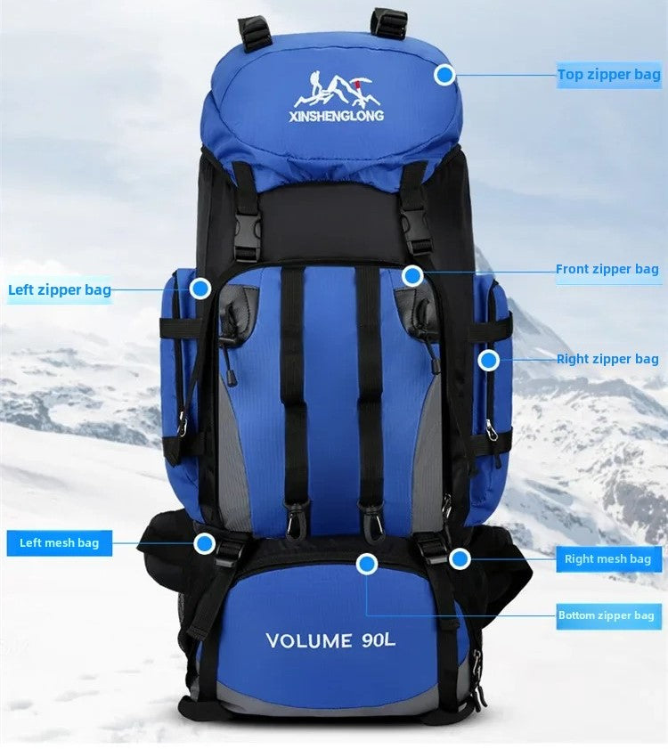 Explorer 90L 登山バッグ 防水 大容量 多日トレッキング対応 収納力抜群 快適な背負い心地 通気性 優れた安定性 本格派ハイカー向け
