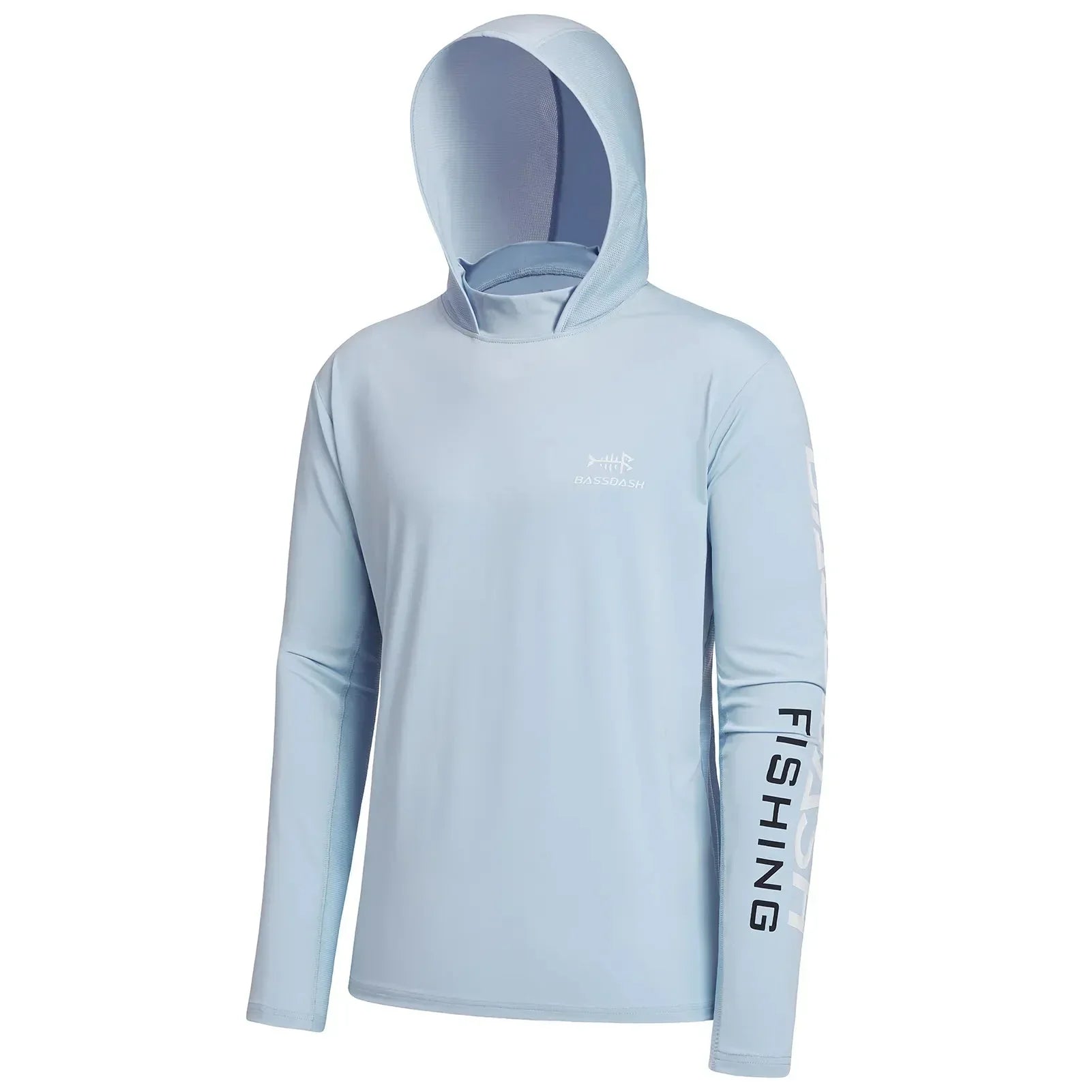 Camisa Bassdash UPF 50 + [Vestuário - Camisas - Camisa] 02 - Camisa Bassdash UPF 50 + Pescamping Azul Claro P 