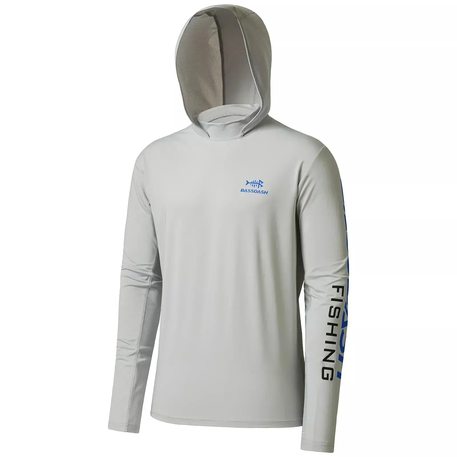 Camisa Bassdash UPF 50 + [Vestuário - Camisas - Camisa] 02 - Camisa Bassdash UPF 50 + Pescamping Cinza Frio P 