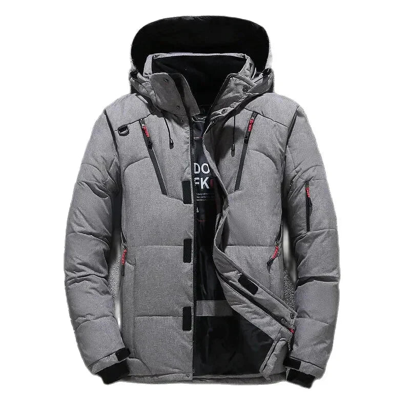 Casaco inverno outdoor - Thick [Vestuário - Jaquetas e Casacos - Casacos] 05 - Casaco inverno outdoor - Thick Pescamping Cinza G 