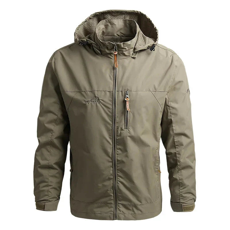 Casaco Tático Impermeável - Military [Camping - Jaquetas e Casacos - Casacos] 01 - Casaco Tático Impermeável - Military Pescamping Khaki Asian XXXL 