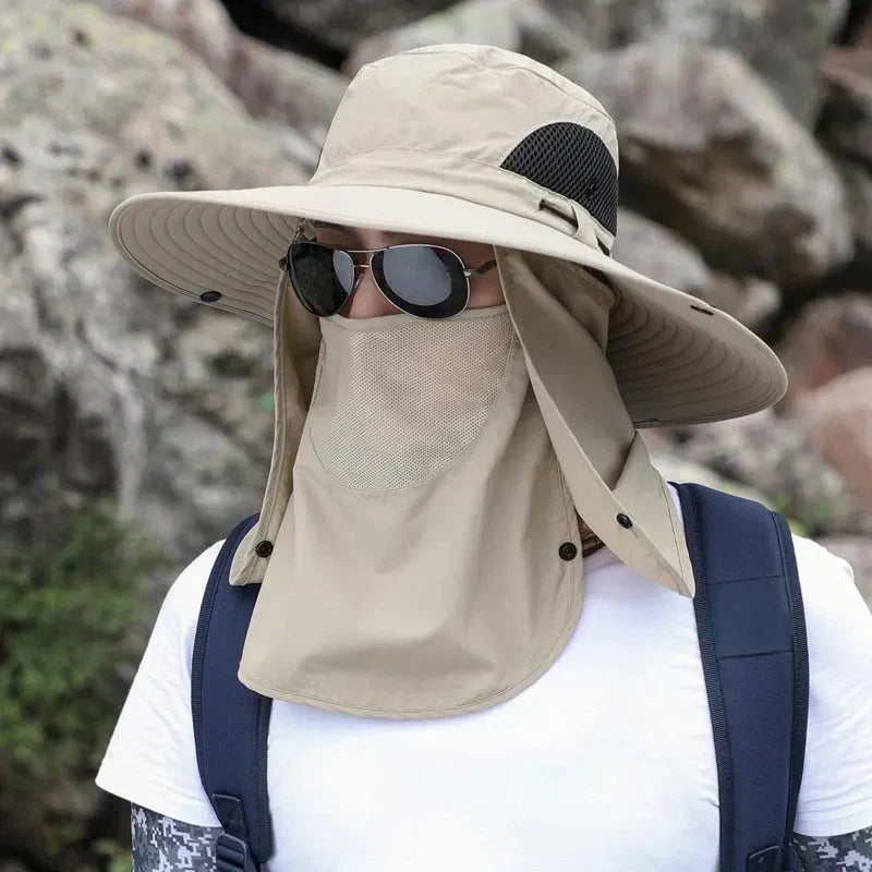 Chapéu Outdoor - Sunblock [Vestuário - Acessórios - Chapéus] 06 - Chapéu Outdoor - Sunblock Pescamping Khaki 