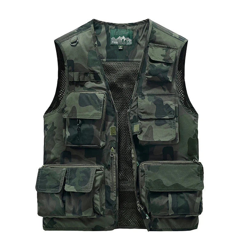 【手ぶらで釣行】Sakamping メッシュフィッシングベスト | 大容量マルチポケット・背面取り外し可能 | 通気性抜群・速乾ナイロン採用 | 渓流・堤防・ルアーフィッシング対応 | サイズ調整可能・多機能設計