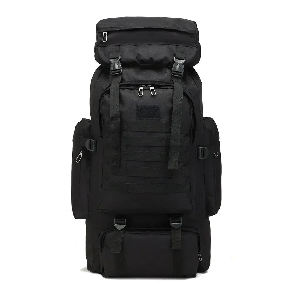 Mochila Militar de Camuflagem Impermeável - Soldier [Trekking - Mochilas e Bags - Mochilas] 06 - Mochila Militar de Camuflagem Impermeável - Soldier Pescamping Preto 