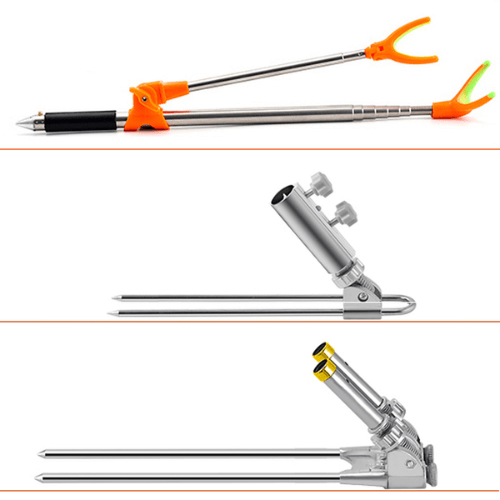 【2026年最新強化モデル】360度全方位調整可能！Sakamping 万能竿掛け | 高耐久ステンレス製・角度自由自在 | 抜群の安定感で大物にも対応 | 海釣り・川釣り・防波堤に最適 | 安心の1年保証付